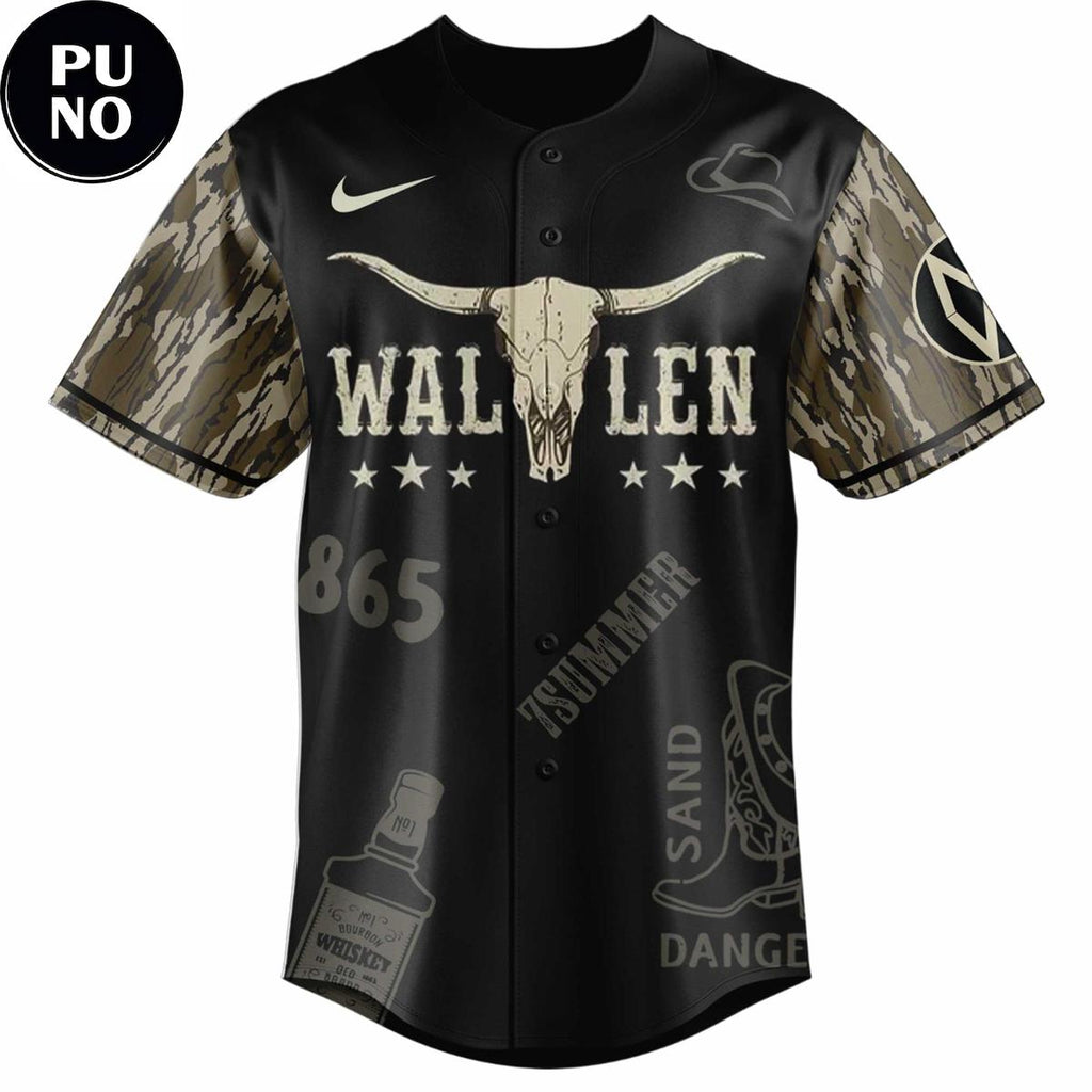 Morgan Wallen Still The Problem Tour 2026 Camo Baseball Jersey