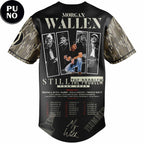 Morgan Wallen Still The Problem Tour 2026 Camo Baseball Jersey