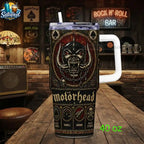 Motörhead Inspired Stainless Steel With Handle Tumbler 40oz