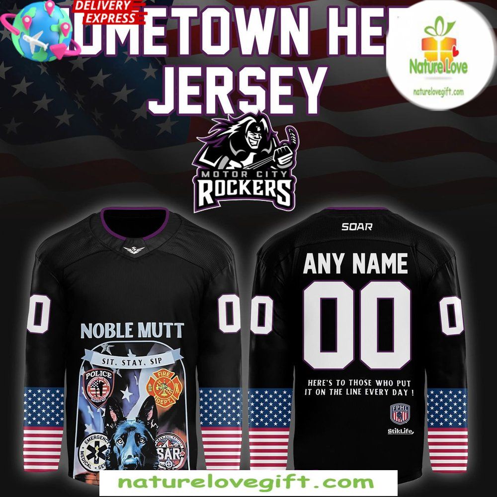 2026 Motor City Rockers Hockey Jersey Hometown Hero