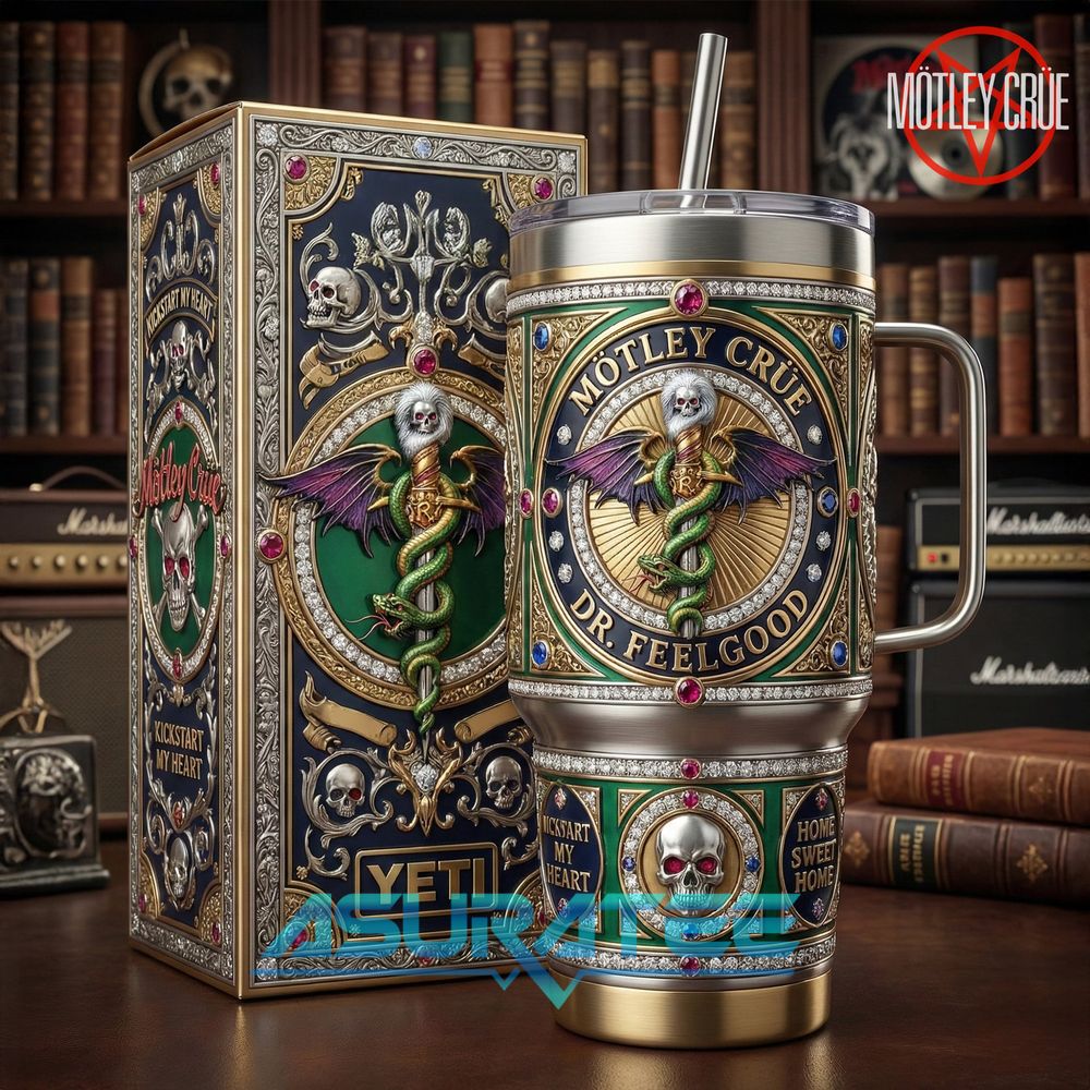 Mötley Crüe Dr. Feelgood Limited Edition YETI Tumbler