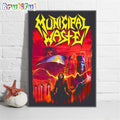 Municipal Waste Electrified Brain Reaper Tour 2024 Wall Art Poster Canvas