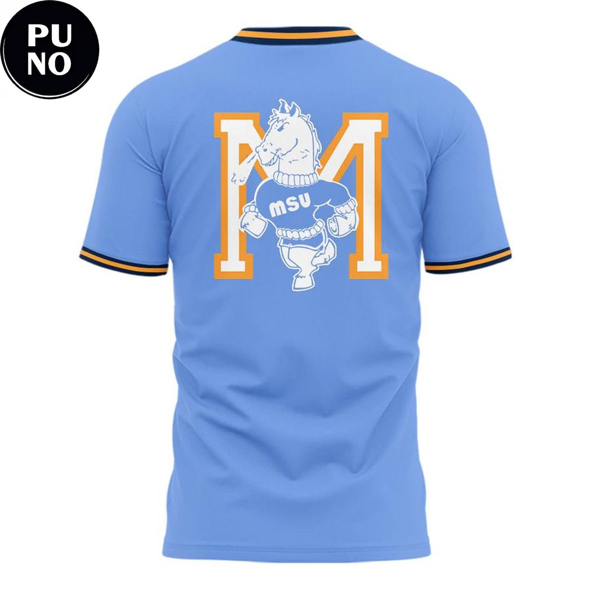 Murray State Racers 2026 Mascot Dunker Blue Hoodie T-Shirt