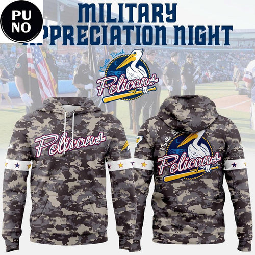 Myrtle Beach Pelicans x Military Appreciation Night 2026 Hoodie T-Shirt