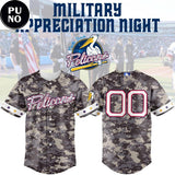 Myrtle Beach Pelicans x Military Appreciation Night 2026 Personalized Baseball Jersey