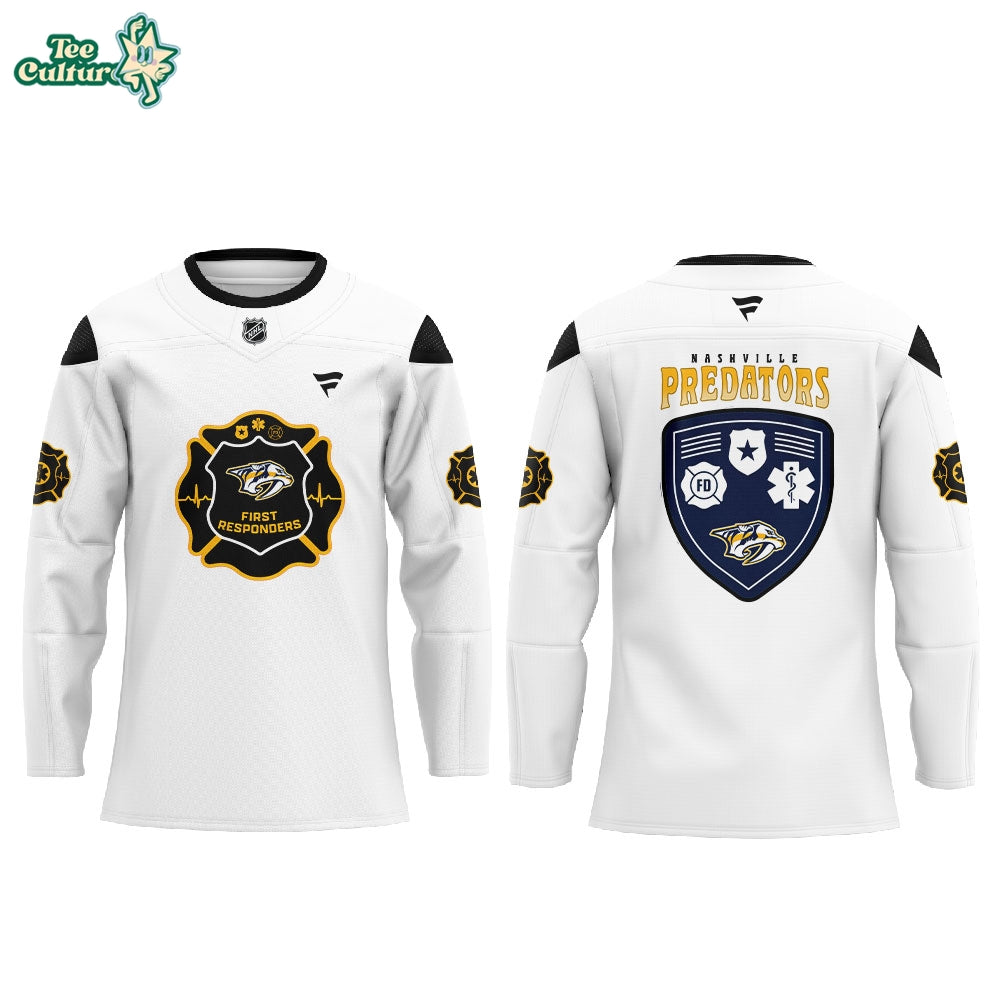 Nashville Predators First Responders Night Hockey Jersey
