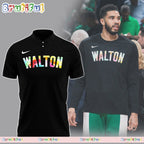 NBA Adam Silver Bill Walton Boston Celtics Polo Shirt