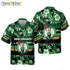 NBA Champs Boston Celtics Hawaiian Shirt Special Floral Summer Hawaiian Shirt