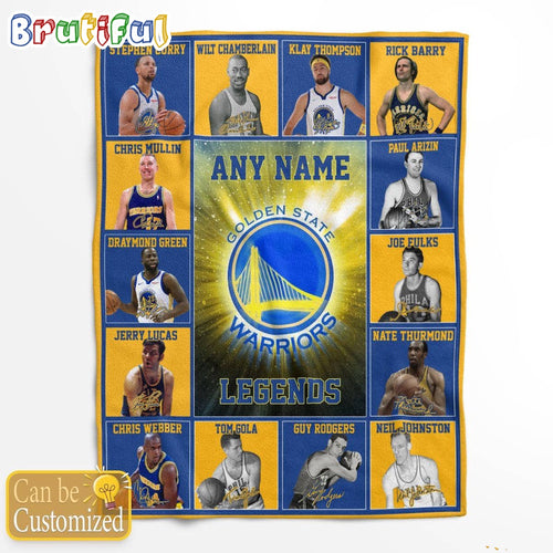 NBA Golden State Warriors Basketball Team Player Legends Blanket