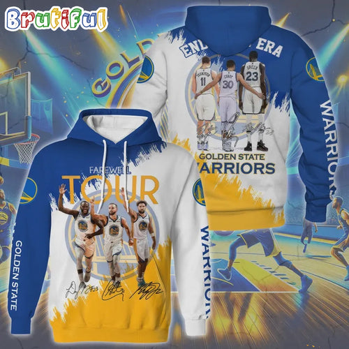 NBA Golden State Warriors End Of An Era Farewell Tour Signature Hoodie T-Shirt