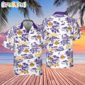 NBA Los Angeles Lakers Hawaiian Shirt Special Floral Island Hawaiian Button Shirt