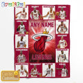 NBA Miami Heat Basketball Team Player Legends Blanket
