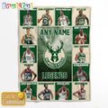 NBA Milwaukee Bucks Basketball Team Player Legends Blanket