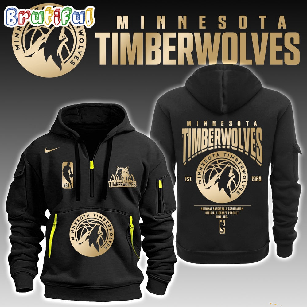 NBA Minnesota Timberwolves Bring Ya Ass Logo Est 1989 New Hoodie