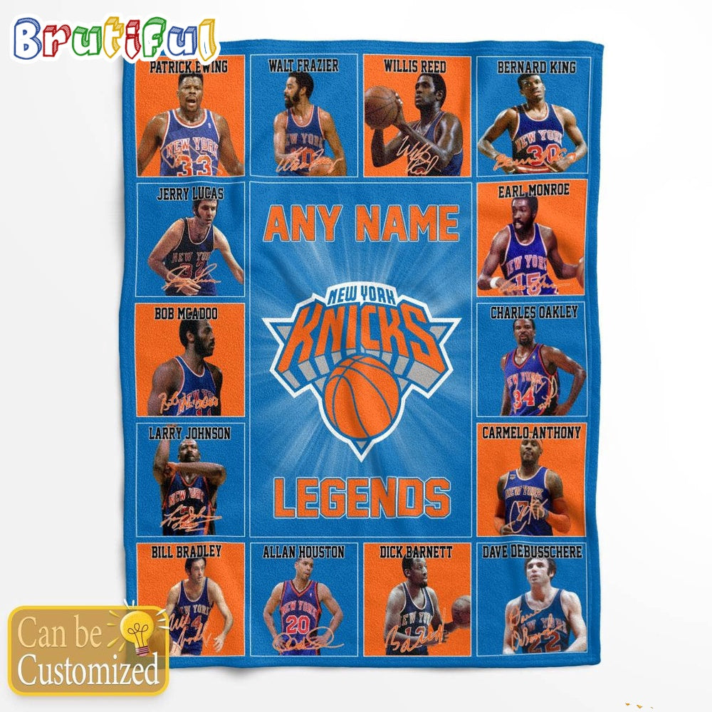 NBA New York Knicks Basketball Team Player Legends Blanket