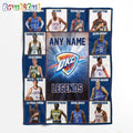 NBA Oklahoma City Thunder Basketball Team Player Legends Blanket