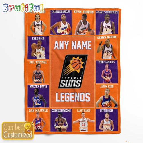 NBA Phoenix Suns Basketball Team Player Legends Blanket