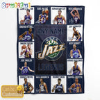 NBA Utah Jazz Basketball Team Player Legends Blanket