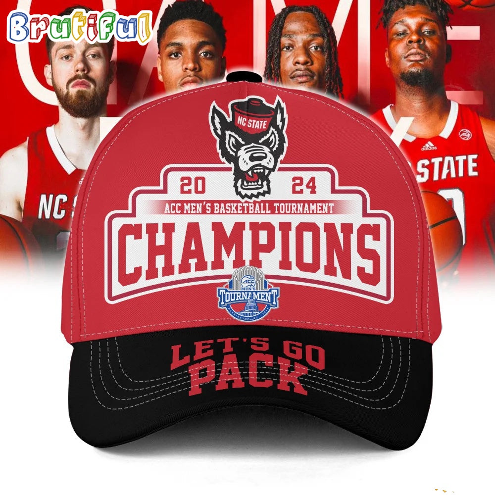NC State 2024 ACC Men’s Basketball Tournament Champions Let’s Go Pack Cap1