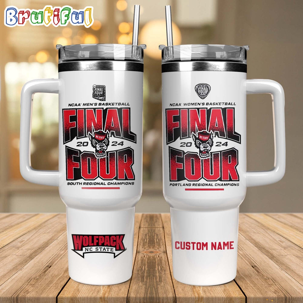 NC State Wolfpack 2024 NCAA Women’s Basketball Tournament March Madness Final Four Stanley Tumbler 40oz