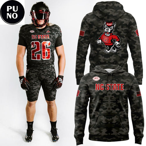 NC State Wolfpack 2026 Wolfpack Warriors Camo Hoodie T-Shirt
