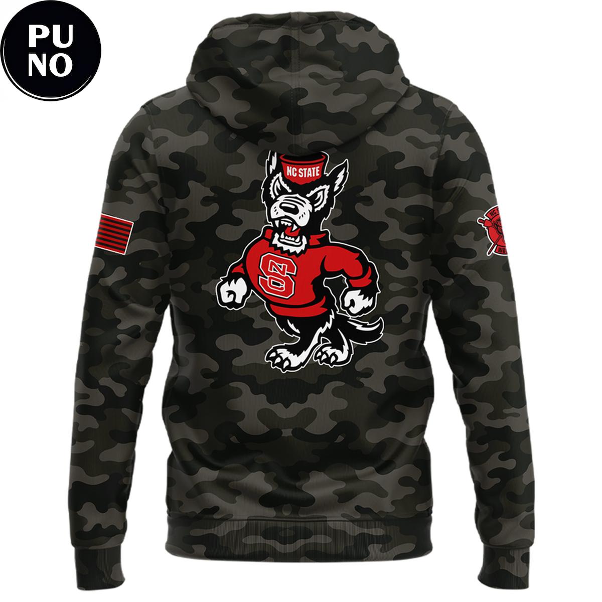 NC State Wolfpack 2026 Wolfpack Warriors Camo Hoodie T-Shirt