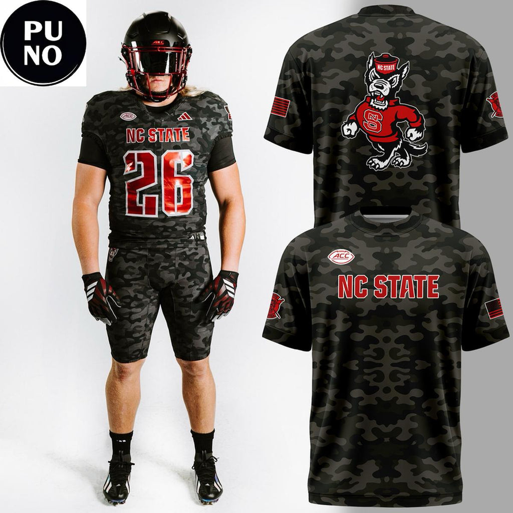 NC State Wolfpack 2026 Wolfpack Warriors Camo Hoodie T-Shirt