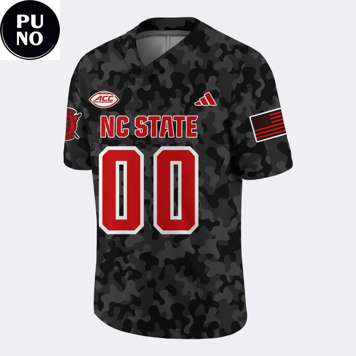 NC State Wolfpack 2026 Wolfpack Warriors Military Appreciation Personalized Football Jersey