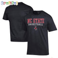 NC State Wolfpack Champion Basketball Stack T Shirt