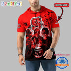 NC State Wolfpack Horror Characters Essential Halloween Sleeveless Hoodie
