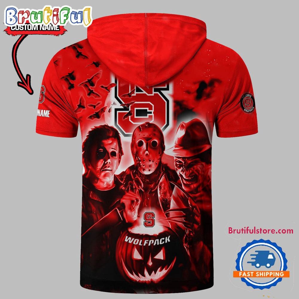 NC State Wolfpack Horror Characters Essential Halloween Sleeveless Hoodie
