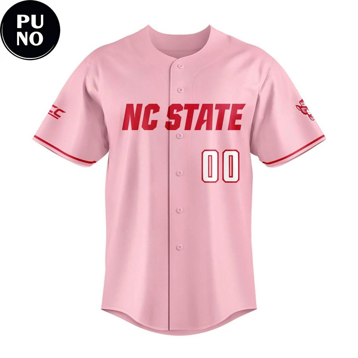 NC State Wolfpack Softball Dogwood Flower 2026 Personalized Baseball Jersey