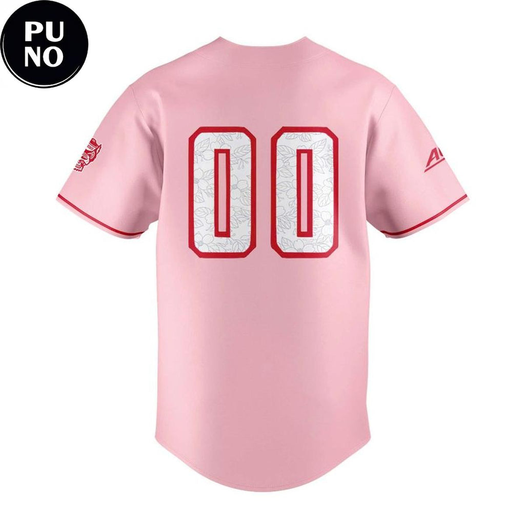 NC State Wolfpack Softball Dogwood Flower 2026 Personalized Baseball Jersey
