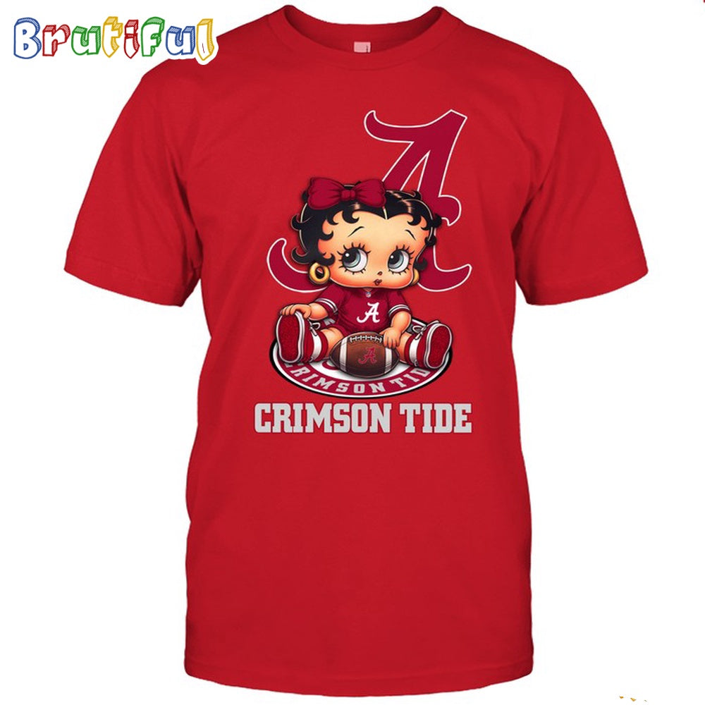 NCAA Alabama T-Shirt Betty Boop Football Tshirt