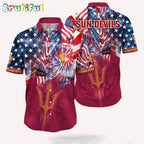 NCAA Arizona State Sun Devils 4th Of July Happy Independence Day Hawaii Shirt