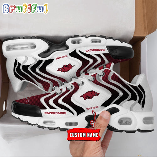 NCAA Arkansas Razorbacks Logo Football Team Design Air Max Plus Shoes