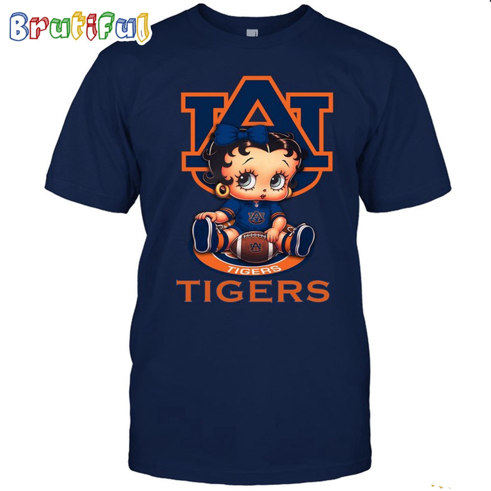 NCAA Auburn T-Shirt Betty Boop Football Tshirt