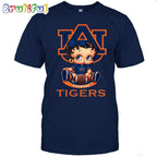 NCAA Auburn T-Shirt Betty Boop Football Tshirt