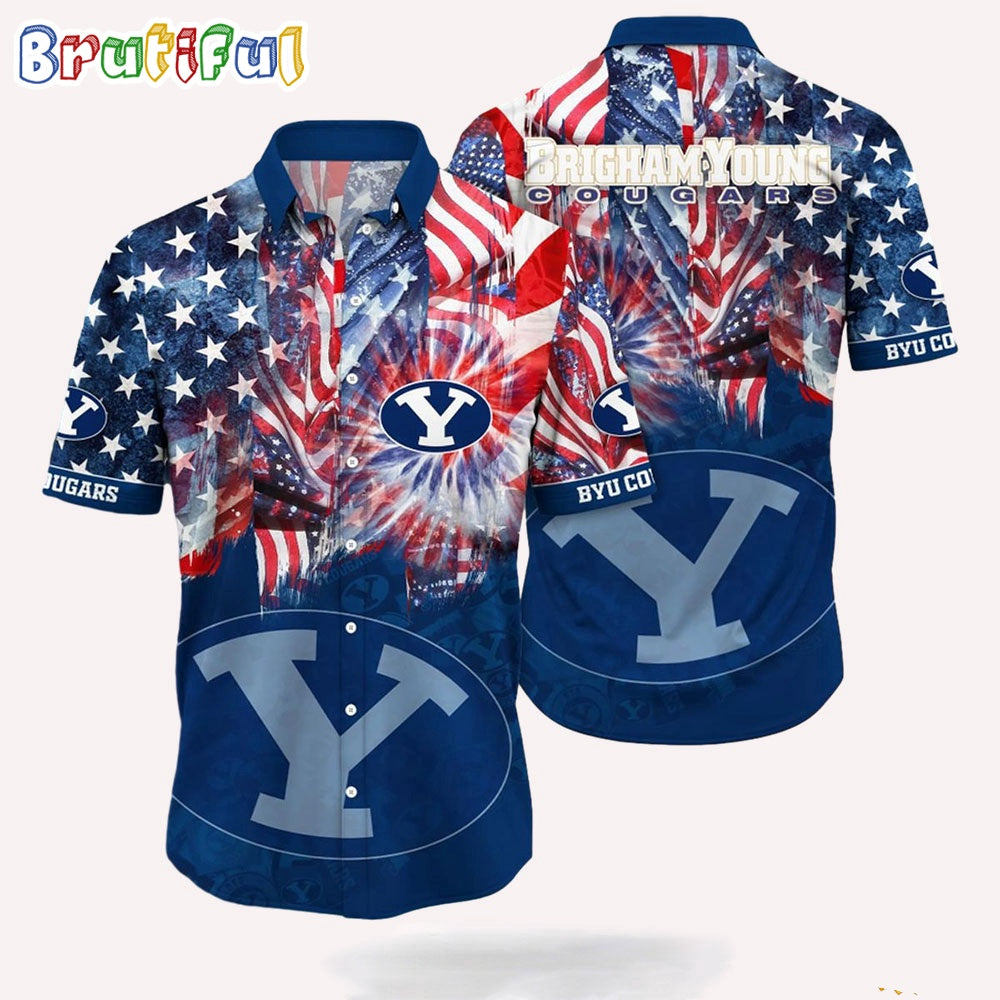 NCAA BYU Cougars 4th Of July Happy Independence Day Hawaii Shirt