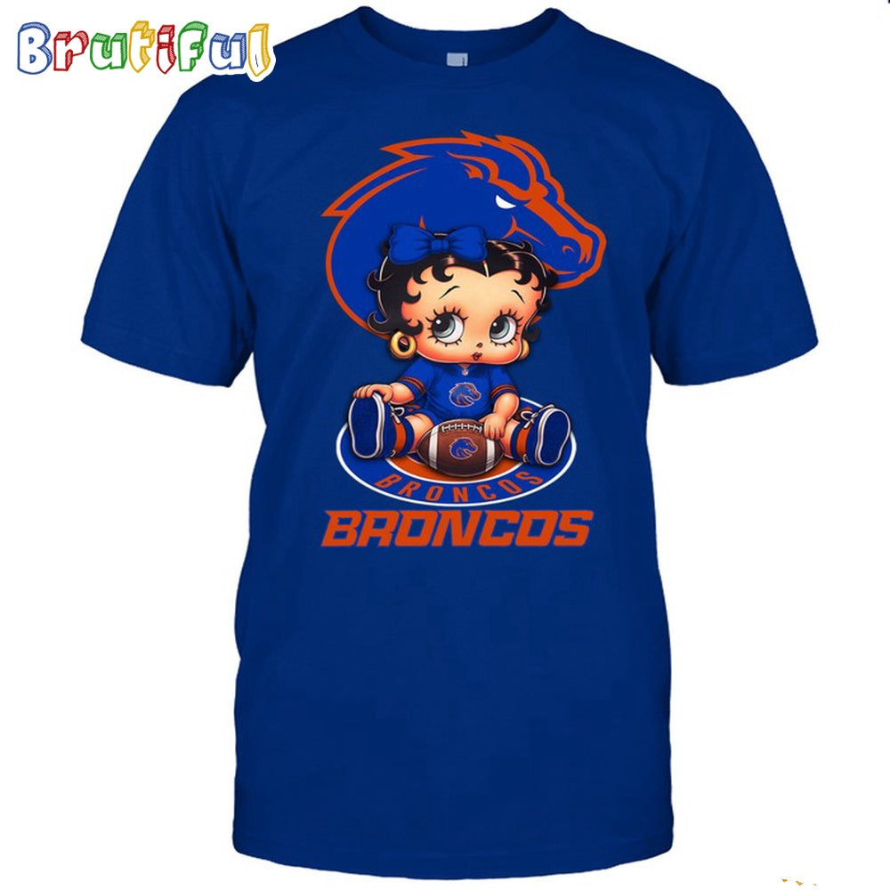 NCAA Boise State T-Shirt Betty Boop Football Tshirt