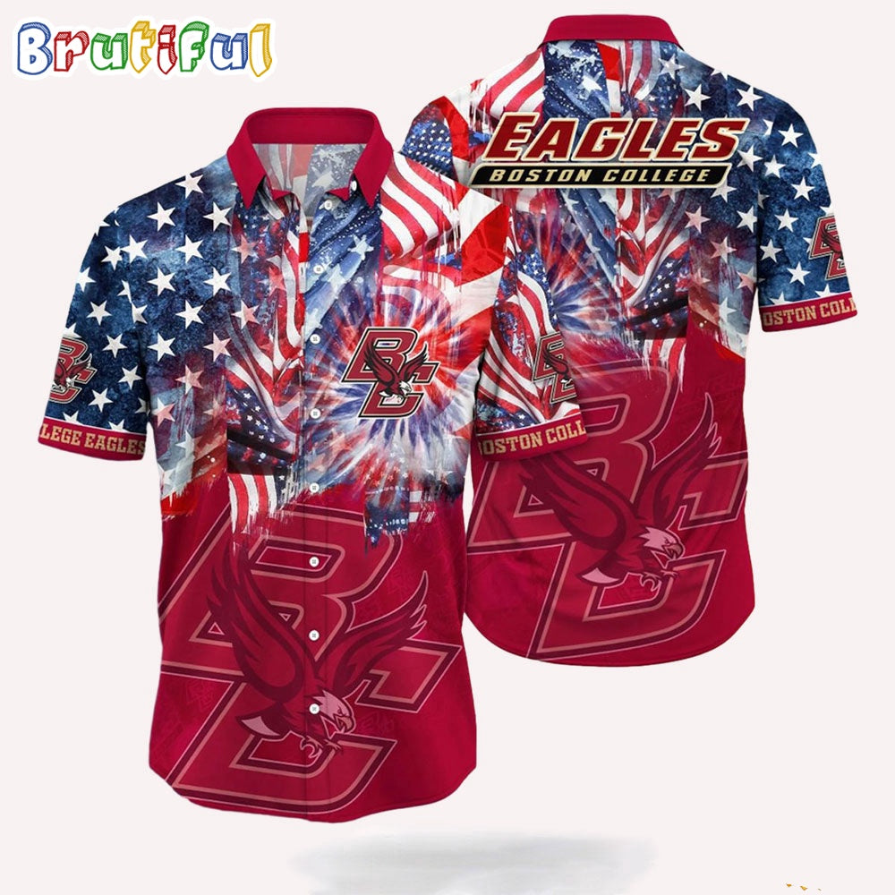 NCAA Boston College Eagles 4th Of July Happy Independence Day Hawaii Shirt