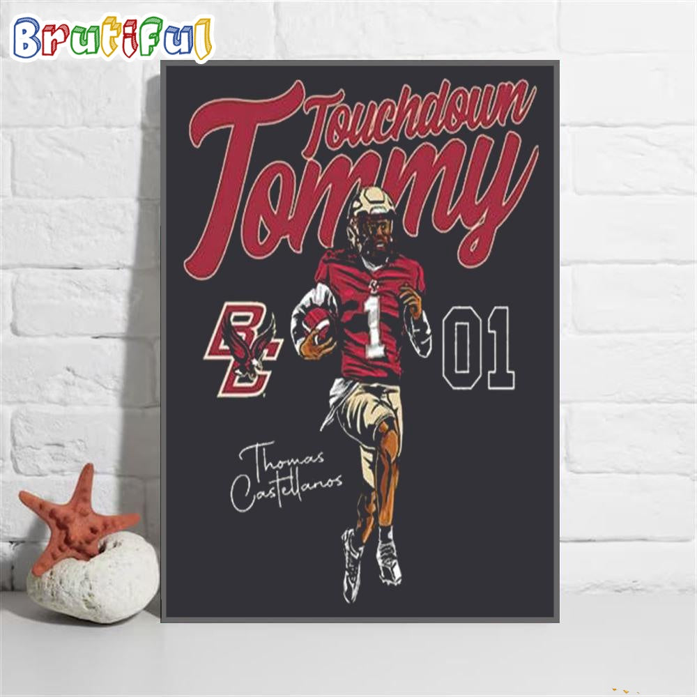 NCAA Boston College Thomas Castellanos Wall Art Poster Canvas