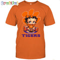 NCAA Clemson T-Shirt Betty Boop Football Tshirt