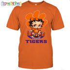 NCAA Clemson T-Shirt Betty Boop Football Tshirt