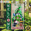 NCAA Colgate Raiders Garden Flag St Patricks Day Gnome Shamrock Welcome Garden Flag