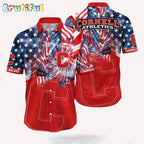 NCAA Cornell Big Red 4th Of July Happy Independence Day Hawaii Shirt