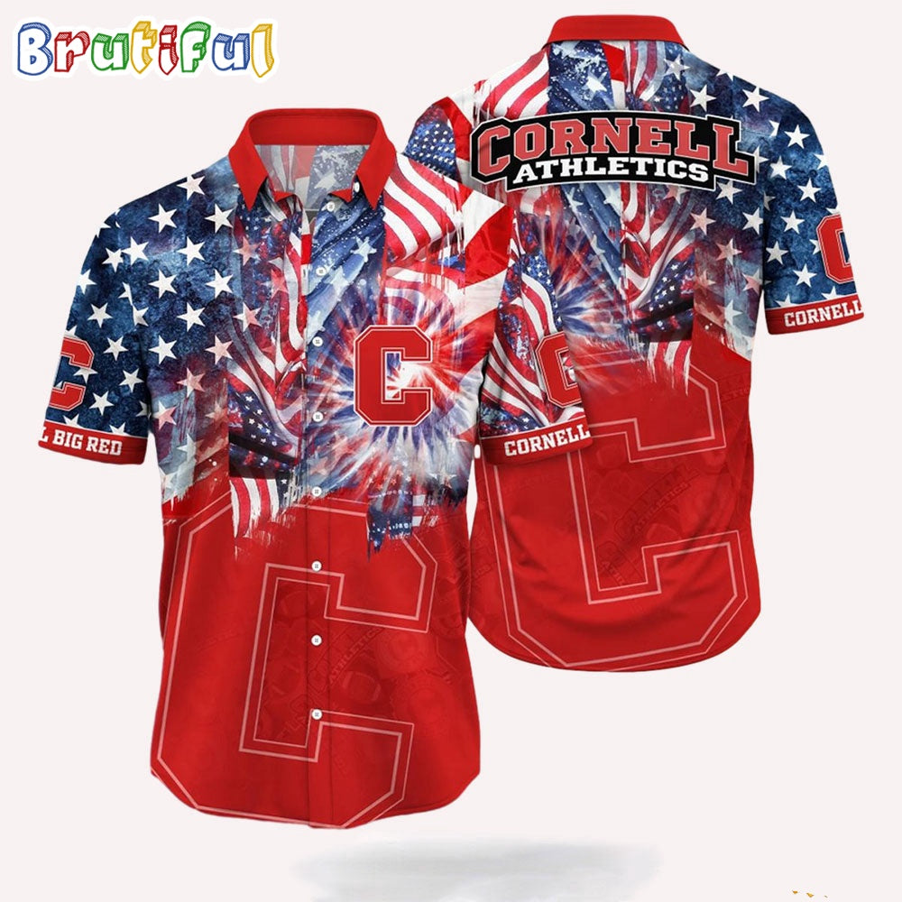 NCAA Cornell Big Red 4th Of July Happy Independence Day Hawaii Shirt