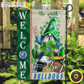 NCAA Drake Bulldogs Garden Flag St Patricks Day Gnome Shamrock Welcome Garden Flag