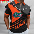 NCAA Florida Gators Polo Shirt, Sporty Zip Polo Shirt
