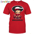NCAA Georgia T-Shirt Betty Boop Football Tshirt